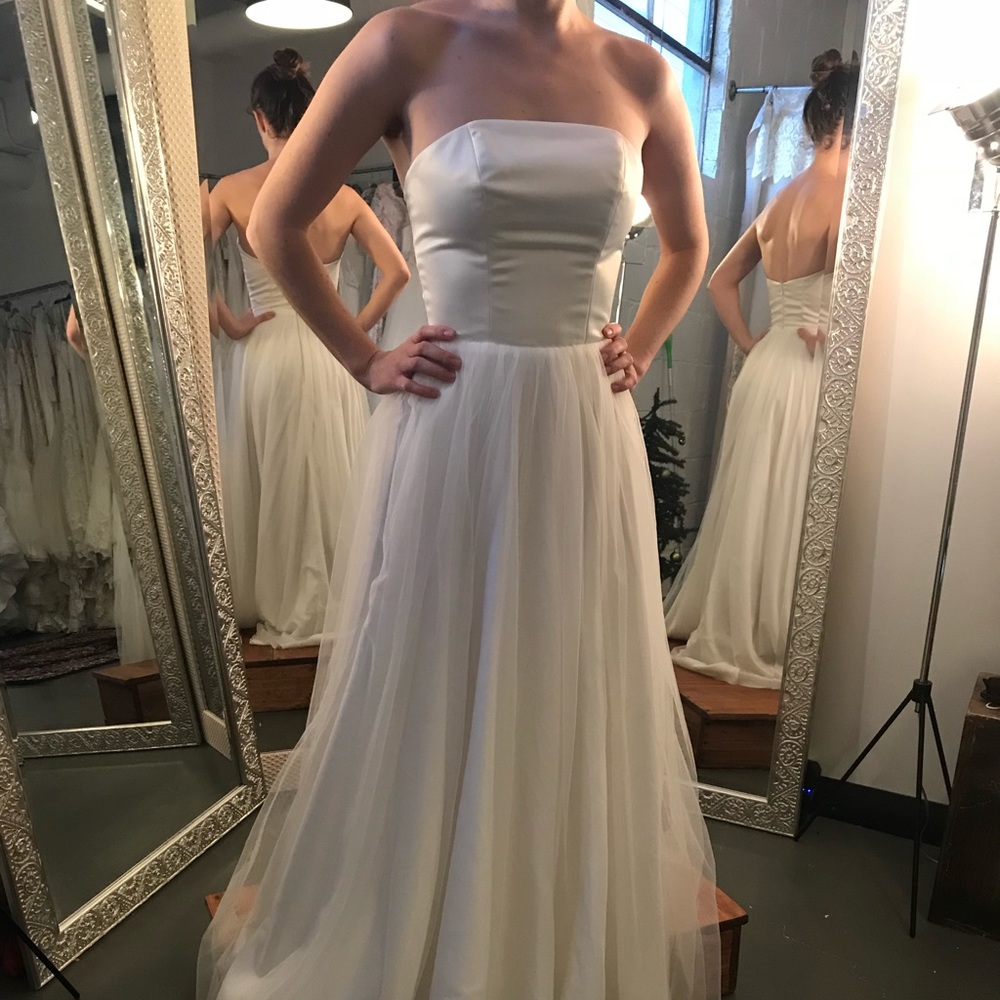 New Sarah Seven Leo Sample Dress